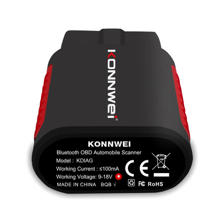 Interfejs Diagnostyczny KONNWEI KDIAG OBD2 Bluetooth BT Android iOS PL
