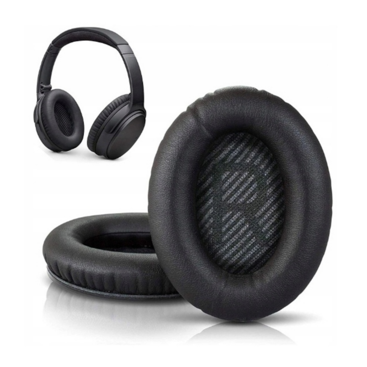 Nauszniki Pady Gąbki do słuchawek BOSE QC45 QC35 I II QC25 QC15 QC2 Czarne