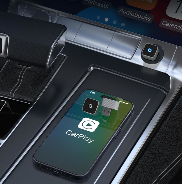 Bezprzewodowy Adapter Ottocast Mini Cube CarPlay / Android Auto Srebrny