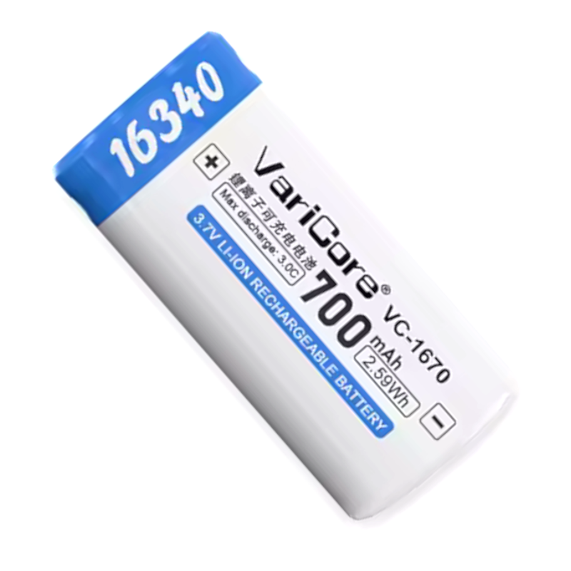 Akumulator bateria ogniwo VariCore VC-1670 16340 Li-ion 3.7V 700mAh