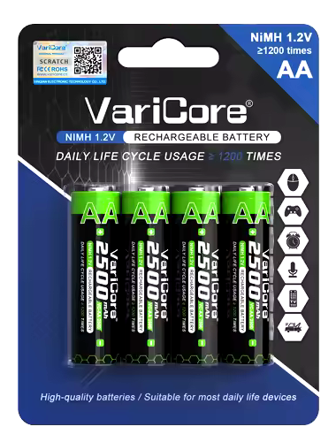 Akumulator bateria ogniwo VariCore VC-AA 2500 AA-Ni-MH 1.2V 2500mAh 4-pak