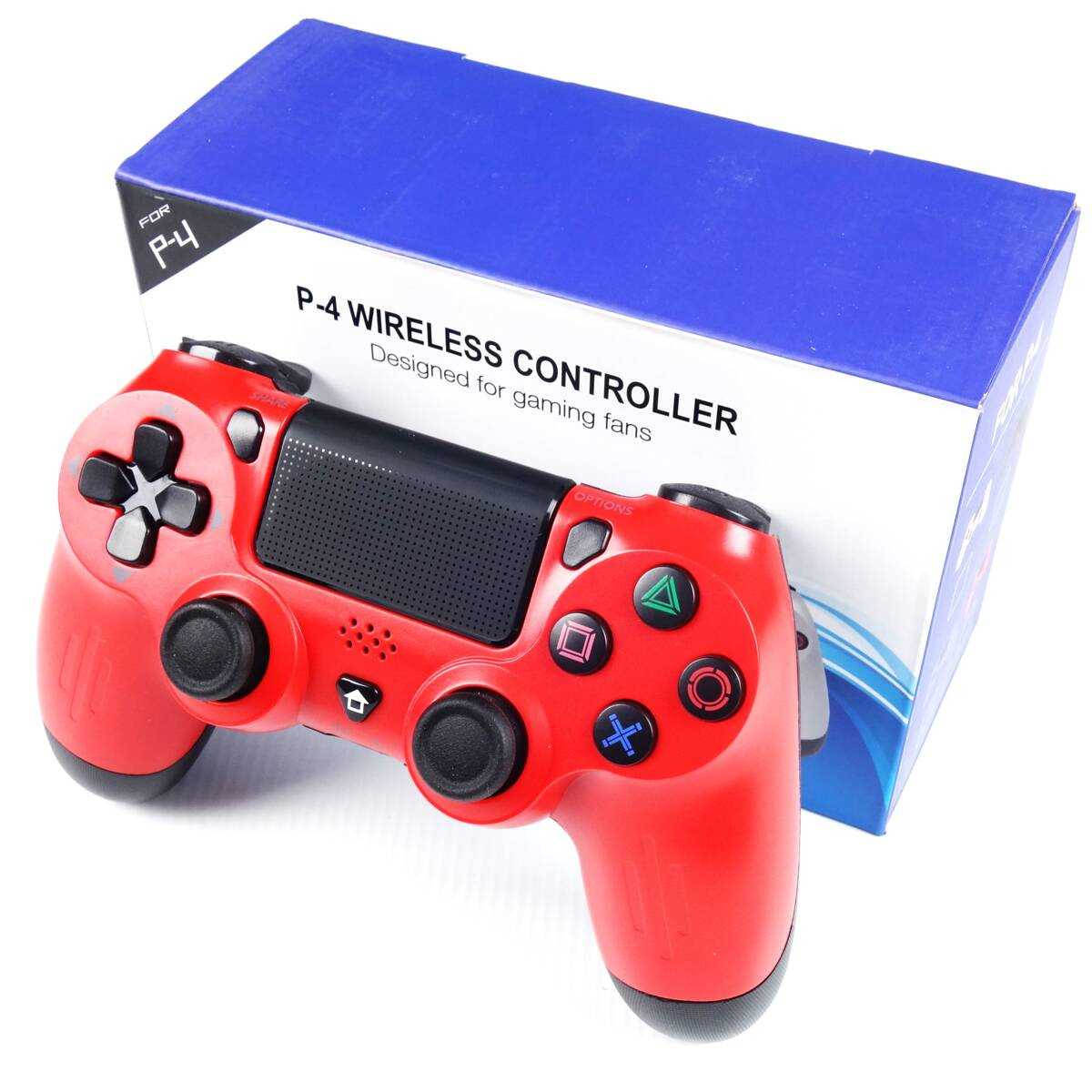 Bezprzewodowy Pad Kontroler do PS4 PlayStation 4 Funkcja Wibracji Czerwony