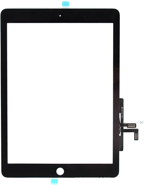 Digitizer dotyk szyba + klej (flexy OEM, miedź) do iPad 5 (2017) A1822 / A1823 czarny