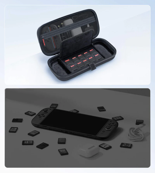Przenośne Etui Mega Carry Case JSAUX do konsoli Nintendo Switch 2 Czarne