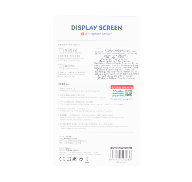 Wyświetlacz Soft OLED Programowalny LCD do Apple iPhone 15 Plus Diagnostic