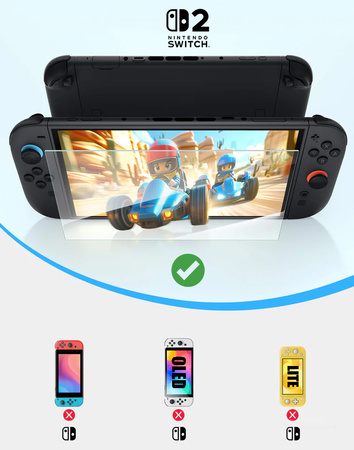 Szkło ochronne hartowane na wyświetlacz 9H HD JSAUX dla NINTENDO SWITCH 2