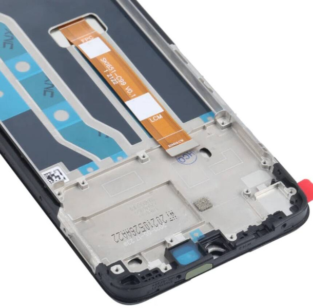 Wyświetlacz LCD + ekran dotykowy Realme C21Y C25Y RMX3261 RMX3263 (Regenerowany) Ramka czarna