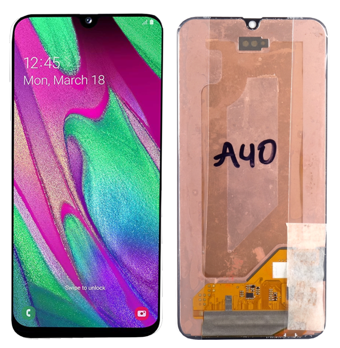 Oryginalny wyświetlacz LCD + Ekran dotykowy do Samsung Galaxy A40 SM-A405 Regenerowany (REF)