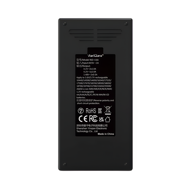 Ładowarka VariCore V20i-5V 2A-EU do akumulatorów AA AAA 18650 21700 26650
