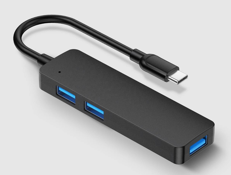 Adapter przejściówka HUB USB-C USB 3.0 Micro SD