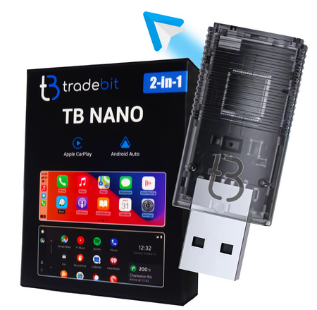 Bezprzewodowy Adapter TB NANO do Apple CarPlay / Android Auto Transparent