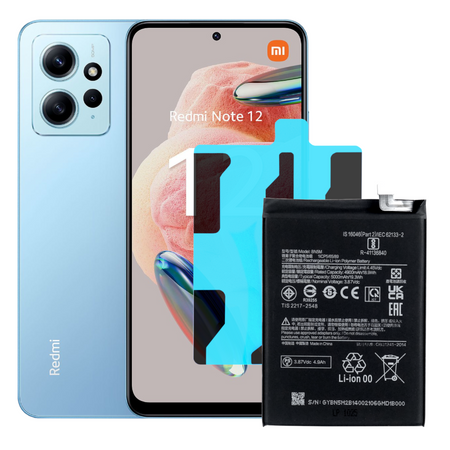 Bateria Akumulator do Xiaomi Redmi Note 12 4G BN5M 4900 mAh + Taśma montaż