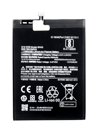 Bateria Akumulator do Xiaomi Redmi Note 9S BN55 4920 mAh + Taśma montażowa
