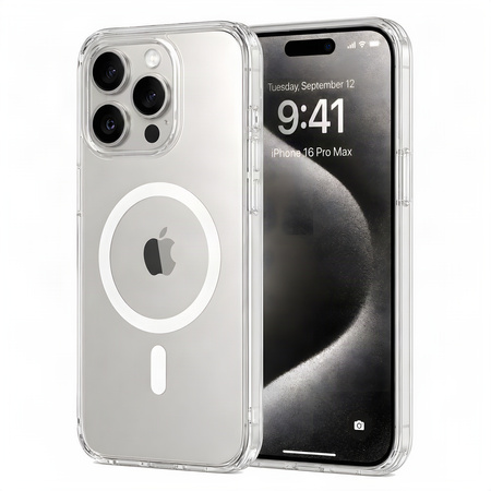 Etui Plecki Bezbarwne Magnetyczne MagSafe do Apple iPhone 16 Pro Max Clear