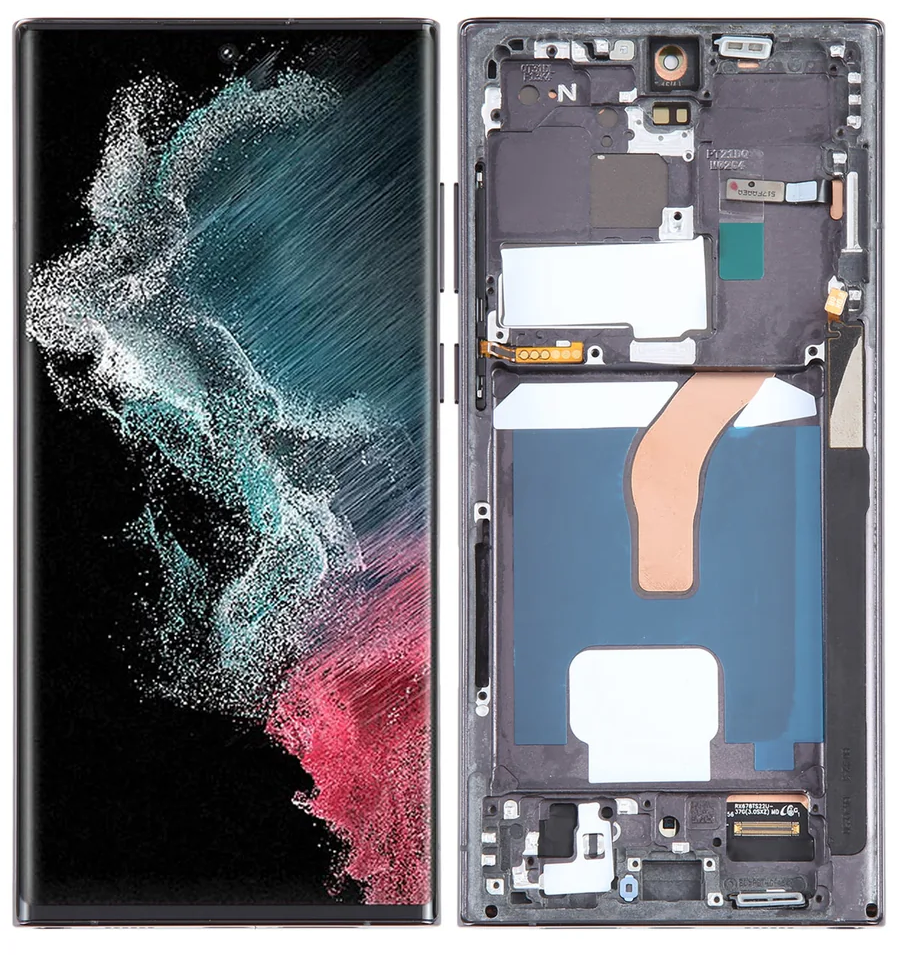 Wyświetlacz Ekran Digitizer do Samsung Galaxy S22 Ultra 5G S908B OLED Ramka