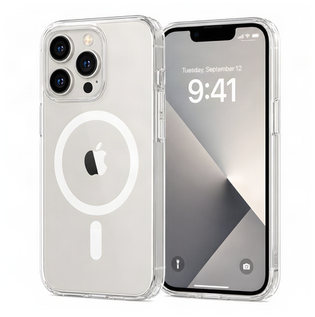 Etui Plecki Bezbarwne Magnetyczne MagSafe do Apple iPhone 13 Pro Max Clear