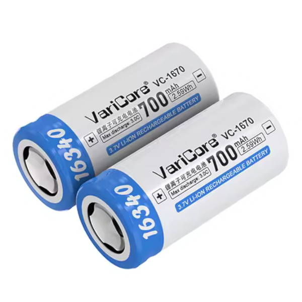Akumulator bateria ogniwo VariCore VC-1670 16340 Li-ion 3.7V 700mAh