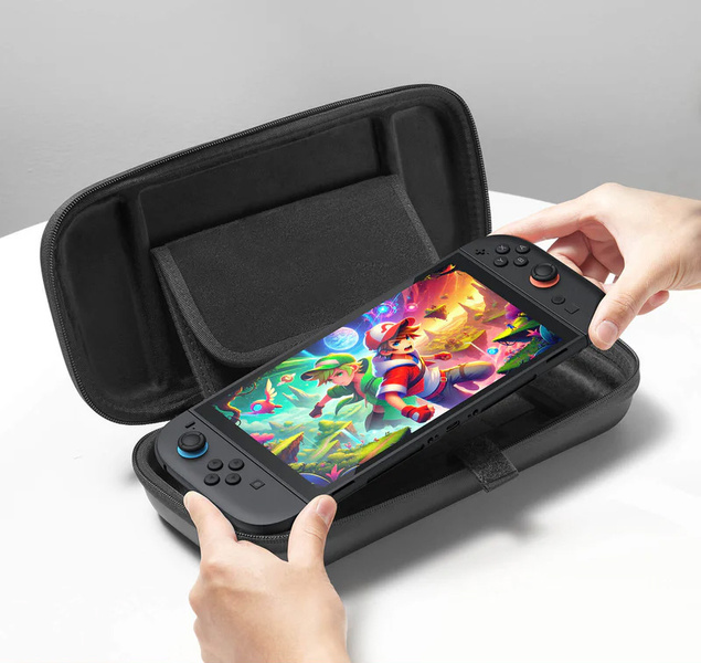Przenośne Etui Futerał Obudowa JSAUX dla NINTENDO SWITCH 2 - Kieszeń na gry
