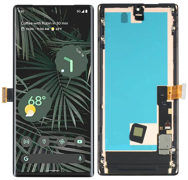 Wyświetlacz LCD + ekran dotykowy do Google Pixel 6 Pro GLUOG G8VOU OLED Ramka
