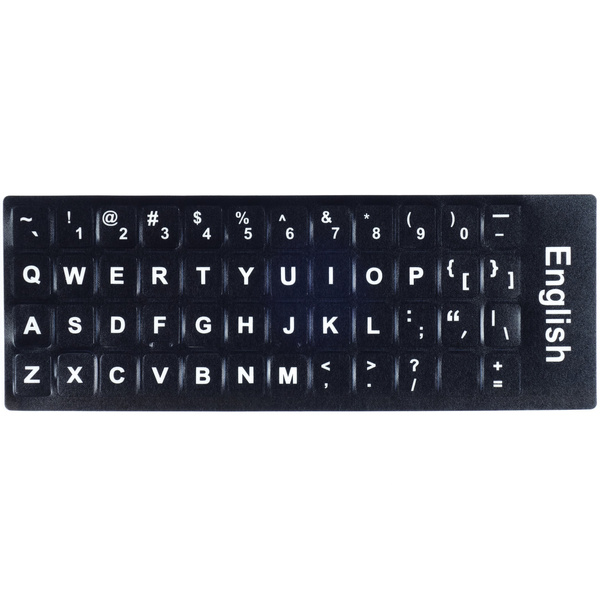 Naklejki nalepki na klawiaturę laptopa PC QWERTY US polski układ International DE 11x13 mm