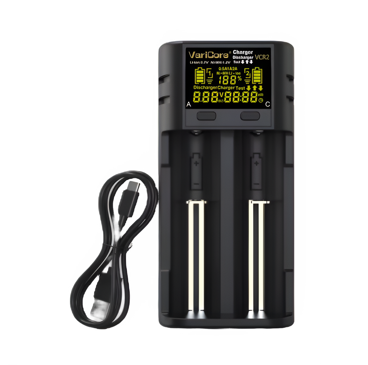 Ładowarka VariCore VCR2-5V 2A-EU do akumulatorów AA AAA 18650 21700 26700