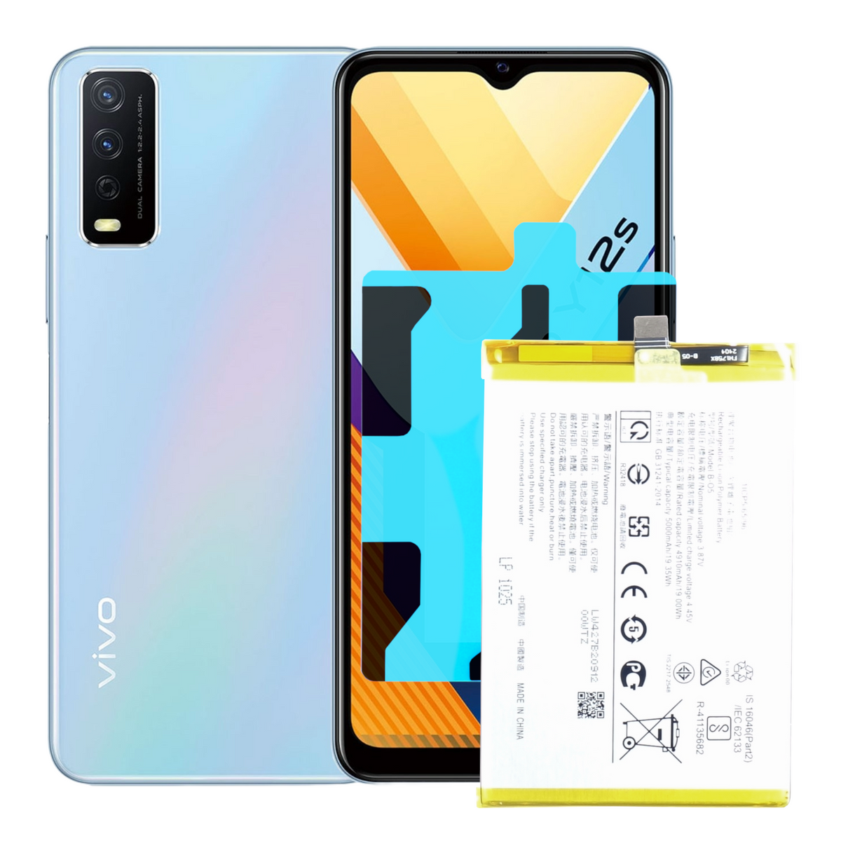 Bateria Akumulator do Vivo Y12S / Y20 / U1X B-O5 4920 mAh + Taśma montażowa