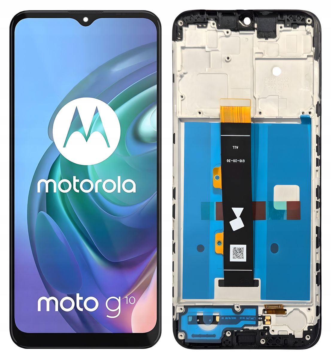 Oryginalny wyświetlacz LCD Ekran dotyk do Motorola Moto G10 XT2127 z Ramką