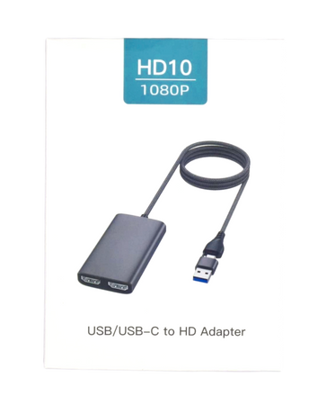 Adapter Rozdzielacz Stacja HUB USB / USB-C 2x HDMI dla dwóch monitorów