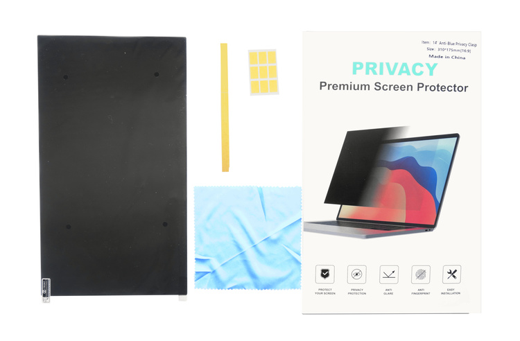 FILTR PRYWATYZUJĄCY na monitor ekran do laptopa 24" 16:10 518x323mm RODO