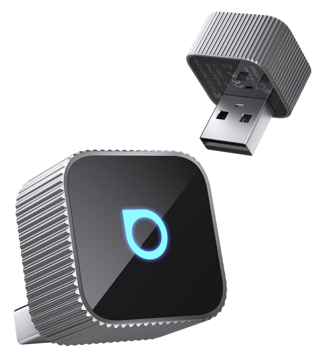 Bezprzewodowy Adapter Ottocast Mini Cube CarPlay / Android Auto Srebrny