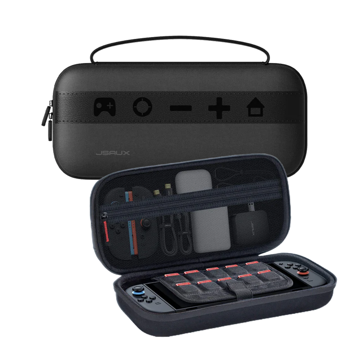 Przenośne Etui Mega Carry Case JSAUX do konsoli Nintendo Switch 2 Czarne