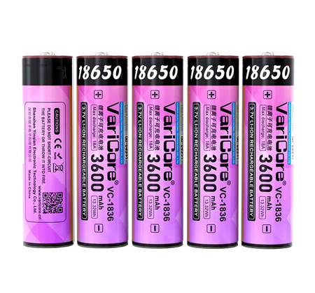 Akumulator bateria ogniwo VariCore VC-1836 Plus 18650 Li-ion 3.7V 3600mAh
