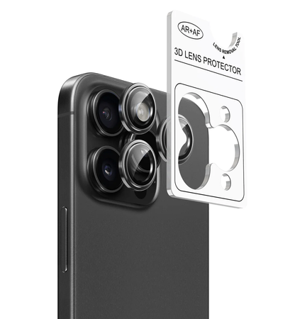 Szkło Ochronne na aparat obiektyw do iPhone 16 Pro / 16 Pro Max + Aplikator
