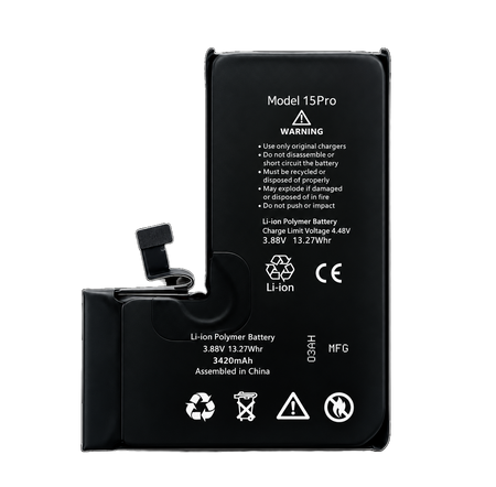 Bateria Akumulator do iPhone 15 Pro Powiększona 3420mAh BEZ KOMUNIKATU