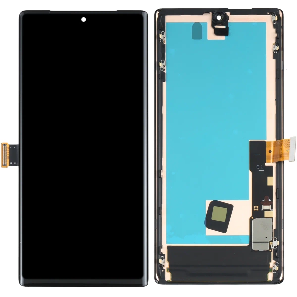 Wyświetlacz LCD + ekran dotykowy do Google Pixel 6 Pro GLUOG G8VOU OLED Ramka