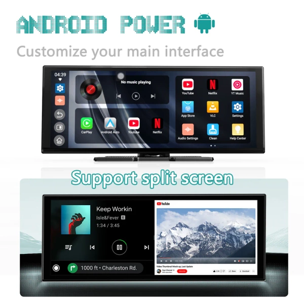 Wyświetlacz Monitor samochodowy Ottocast 11,4" Apple Carplay Android Auto