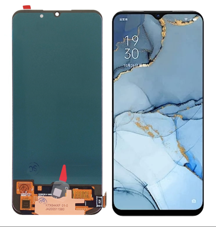 Wyświetlacz LCD + ekran dotykowy do Oppo Reno3 A91 F15 F17 A73 4G Find X2 Lite OLED