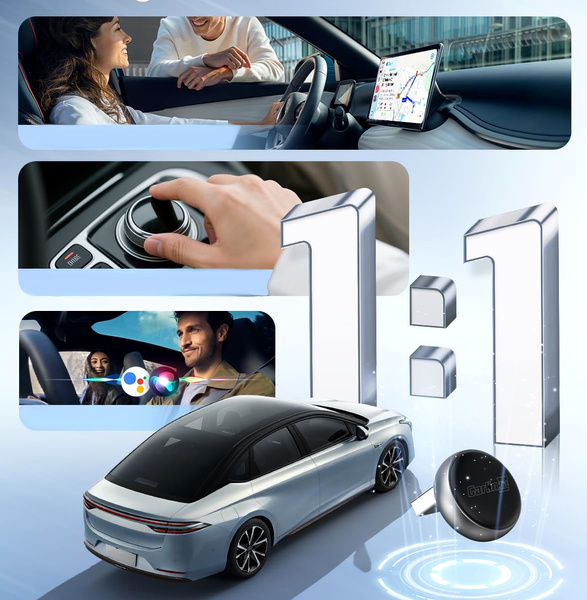 Adapter Samochodowy Carlinkit Mini Ultra 3 dla Android Auto Apple CarPlay