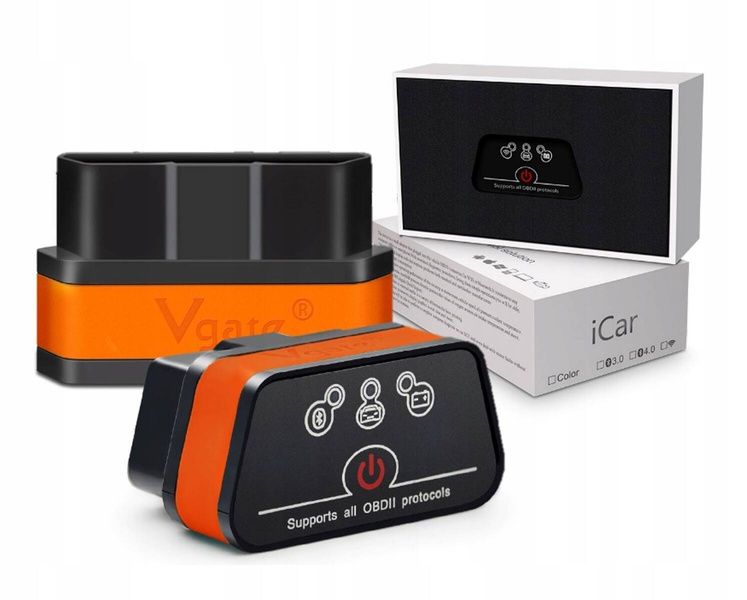 Interfejs diagnostyczny Vgate iCar2 ELM327 OBD2 PL Bluetooth JĘZYK POLSKI