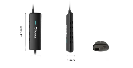 Bezprzewodowy Adapter Samochodowy Ottocast Mirror Touch dla Apple CarPlay