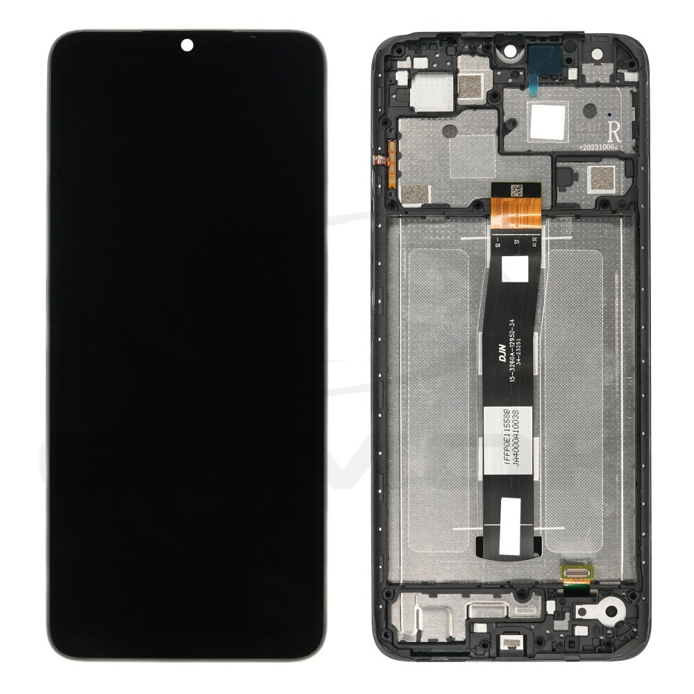 Oryginalny Wyświetlacz LCD + ekran dotykowy Xiaomi REDMI 12C (Regenerowany) Ramka czarna