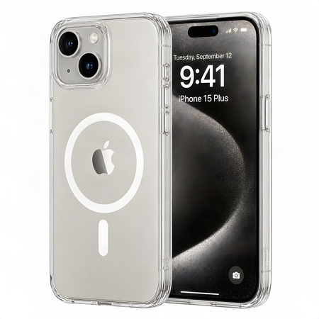 Etui Plecki Bezbarwne Magnetyczne MagSafe do Apple iPhone 15 Plus Clear Case