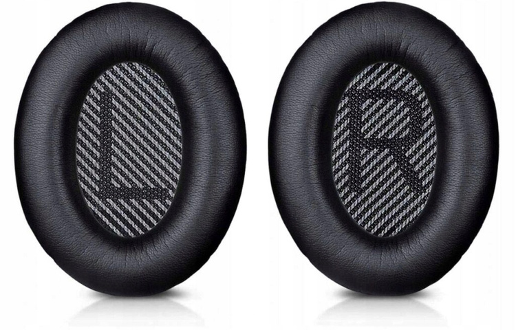 Nauszniki Pady Gąbki do słuchawek BOSE QC45 QC35 I II QC25 QC15 QC2 Czarne
