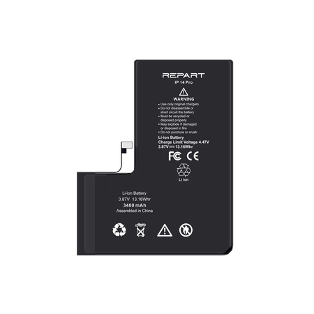 ZESTAW Bateria Akumulator do Apple iPhone 14 Pro Większa pojemność 3400mAh REPART + narzędzia + uszczelka pod ekran