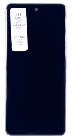 Oryginalny wyświetlacz do Samsung Galaxy A53 SM-A536 Demontaż Ramka Srebrna