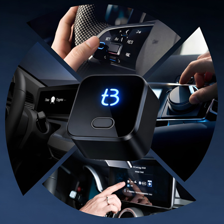 Adapter bezprzewodowy Android Auto i Carplay Tradebit TB CUBE PRO BT 5.4 WiFi 6