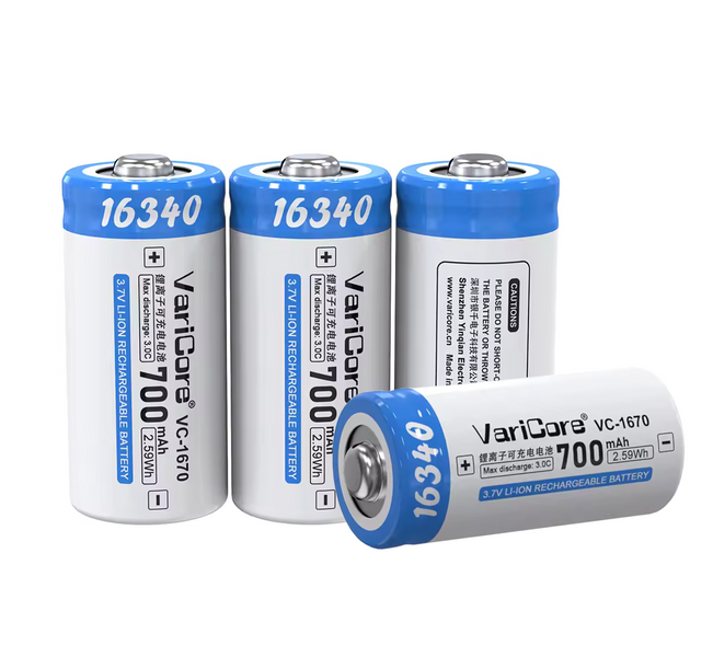 Akumulator bateria ogniwo VariCore VC-1670 Plus 16340 Li-ion 3.7V 700mAh