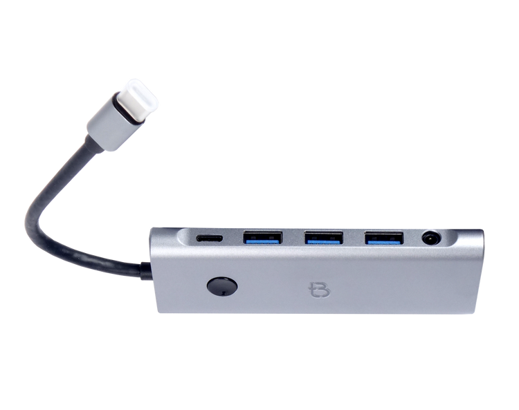 Stacja Dokująca 9w1 HUB USB 3.0 HDMI Power Delivery 100W 4K 60Hz Przycisk