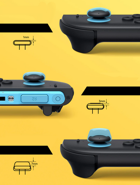 Nakładki Gumki na Joy-Con 6w1 JSAUX do konsoli Nintendo Switch 2 Kolorowe