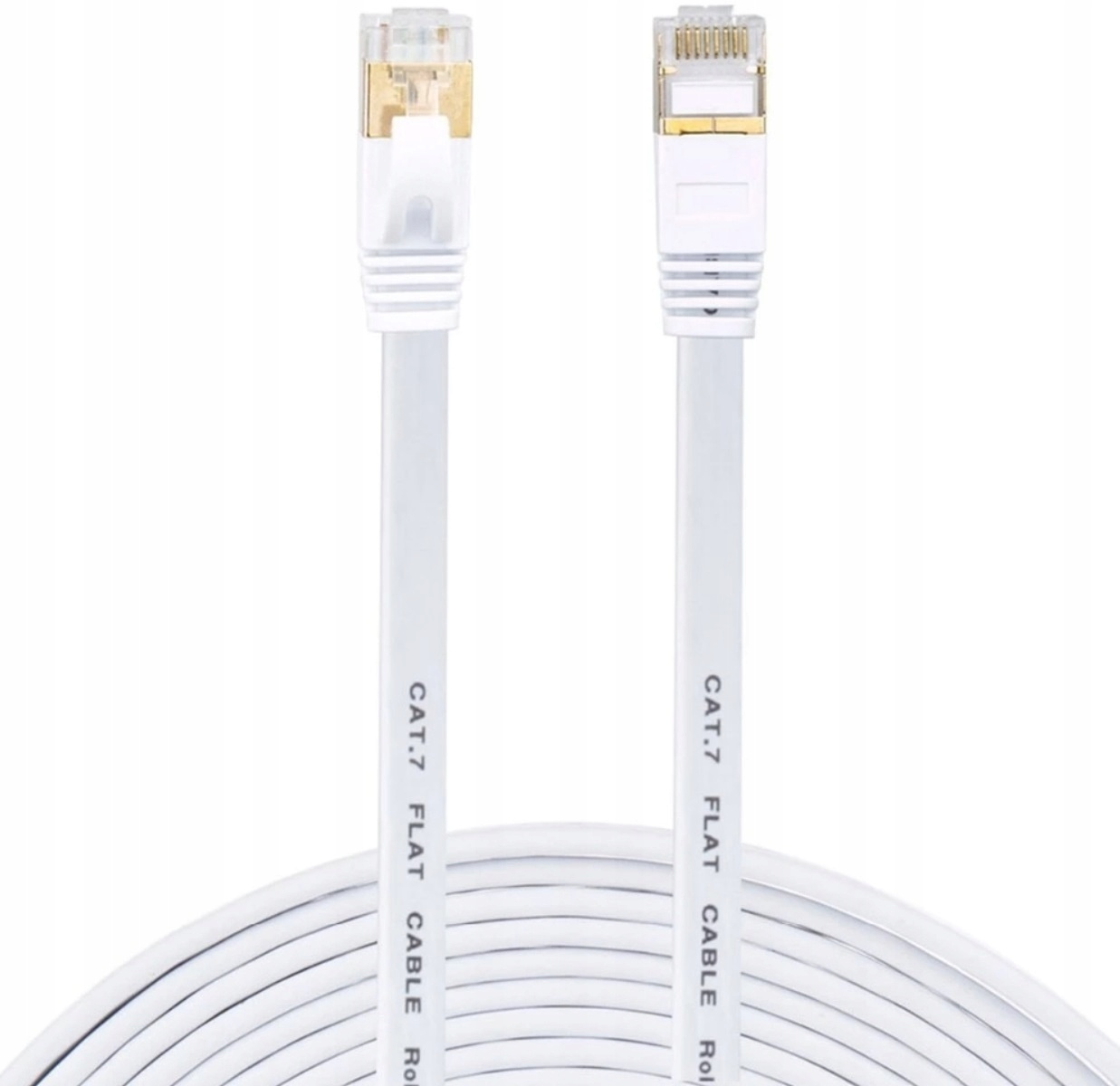 Kabel sieciowy LAN Ethernet płaski SFTP CAT7 15m